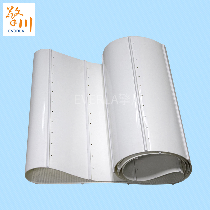 pvc<a href='http://www.hookf.cn/shusongdai/' target='_blank'><u>輸送帶</u></a>加導(dǎo)條打孔食品<a href='http://www.hookf.cn/shusongdai/' target='_blank'><u>輸送帶</u></a>主圖