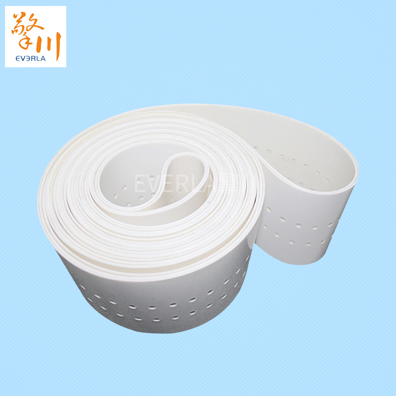 白色PVC<a href='http://www.hookf.cn/shusongdai/' target='_blank'><u>輸送帶</u></a>的圖片