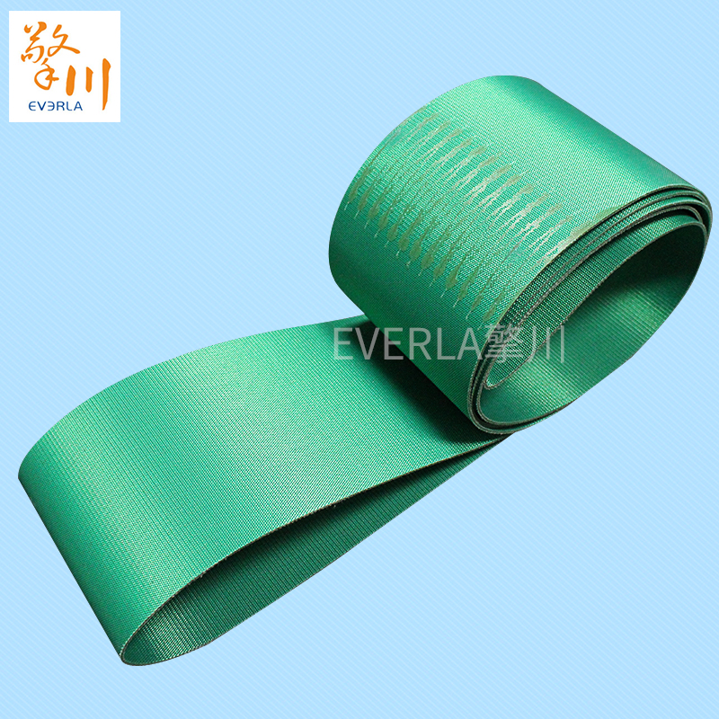 雙面綠色PVC纖維<a href='http://www.hookf.cn/shusongdai/' target='_blank'><u>輸送帶</u></a>
