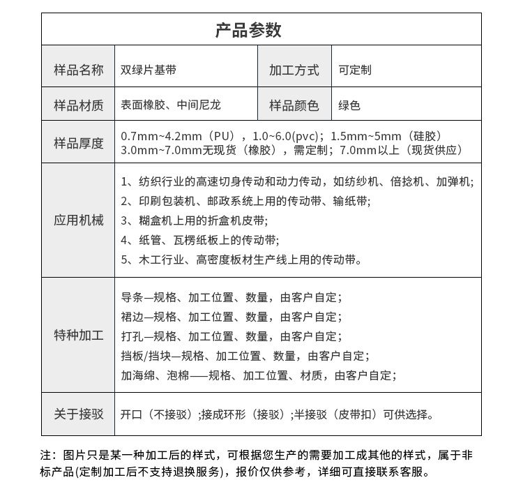尼龍片基<a href='http://www.hookf.cn/shusongdai/' target='_blank'><u>傳動(dòng)帶</u></a>