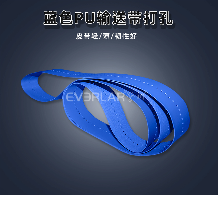 藍色PU食品<a href='http://www.hookf.cn/shusongdai/' target='_blank'><u>輸送帶</u></a>詳情01
