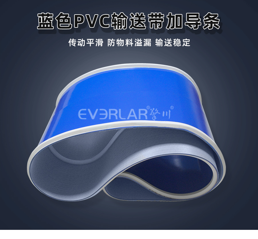 藍(lán)色PVC<a href='http://www.hookf.cn/shusongdai/' target='_blank'><u>輸送帶</u></a>加導(dǎo)條<a href='http://www.hookf.cn/shusongdai/' target='_blank'><u>輸送帶</u></a>詳情01