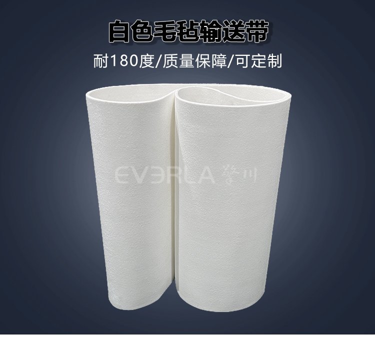 食品級(jí)白色毛氈<a href='http://www.hookf.cn/shusongdai/' target='_blank'><u>輸送帶</u></a>