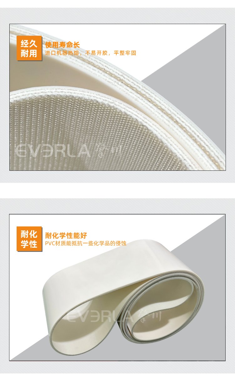 白色PVC輸送帶